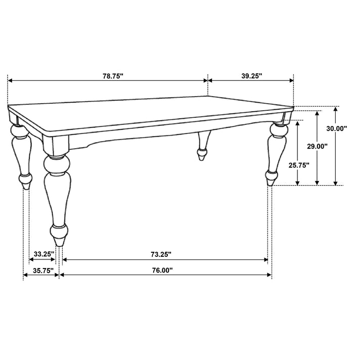 Bridget Dining Table - Visions in Furniture (La Mirada, CA)