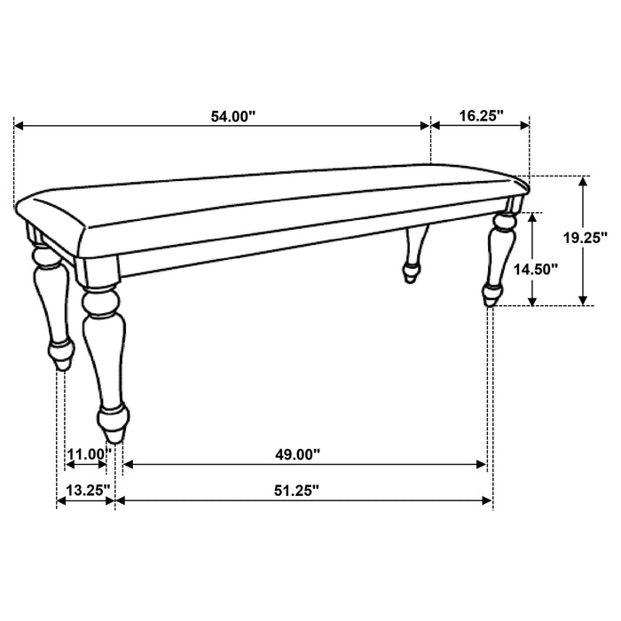 Bridget Bench - Visions in Furniture (La Mirada, CA)