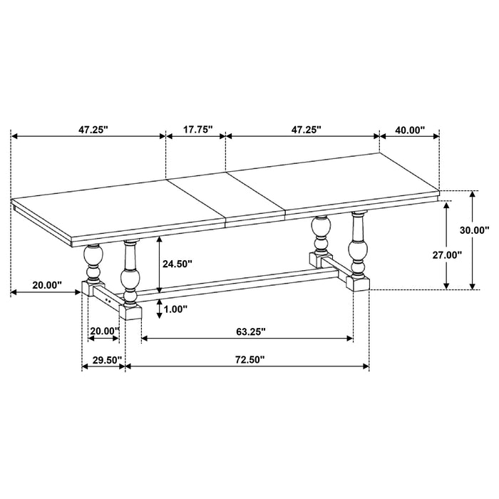 Aventine Dining Table - Visions in Furniture (La Mirada, CA)