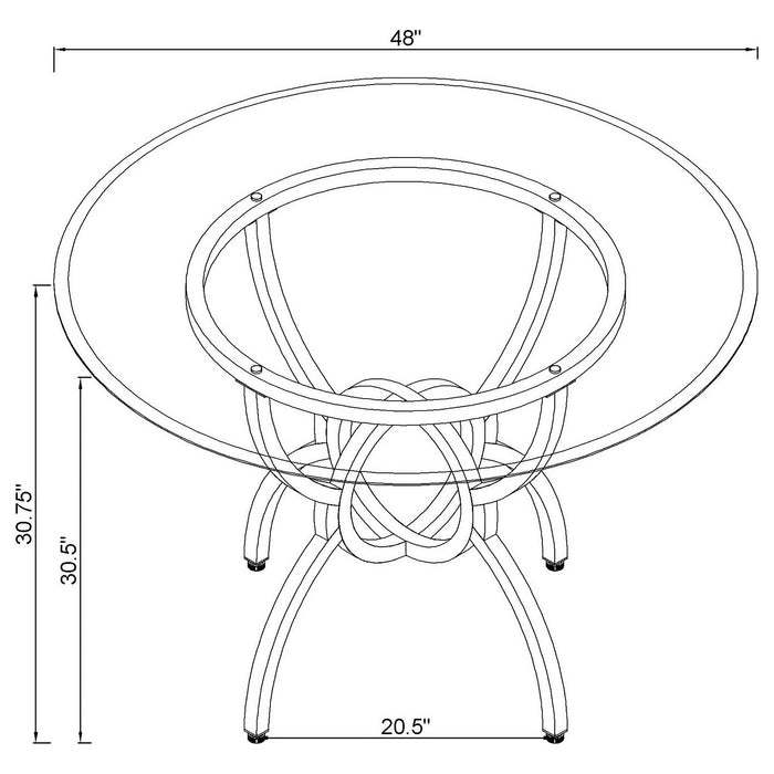 Aviano 5 Pc Dining Sets - Visions in Furniture (La Mirada, CA)