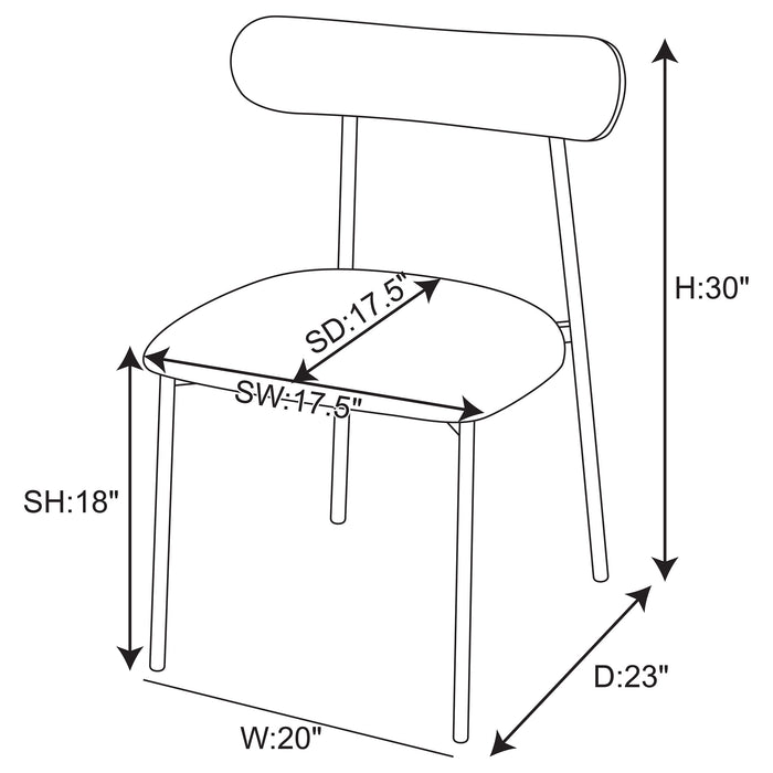 Anzio Side Chair - Visions in Furniture (La Mirada, CA)