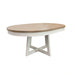 Parker House Americana Modern Dining 48-66 inch Round Dining Table and 4 Black Barrel Chairs
