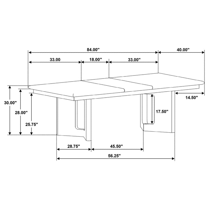 Hathaway 7 Pc Dining Set - Visions in Furniture (La Mirada, CA)