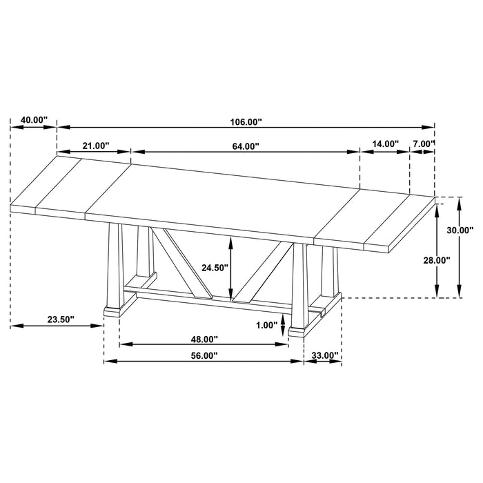 Middleton Dining Tables - Visions in Furniture (La Mirada, CA)