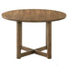 Crestmore 5-piece 46-inch Round Wood Dining Table Set Walnut - Visions in Furniture (La Mirada, CA)