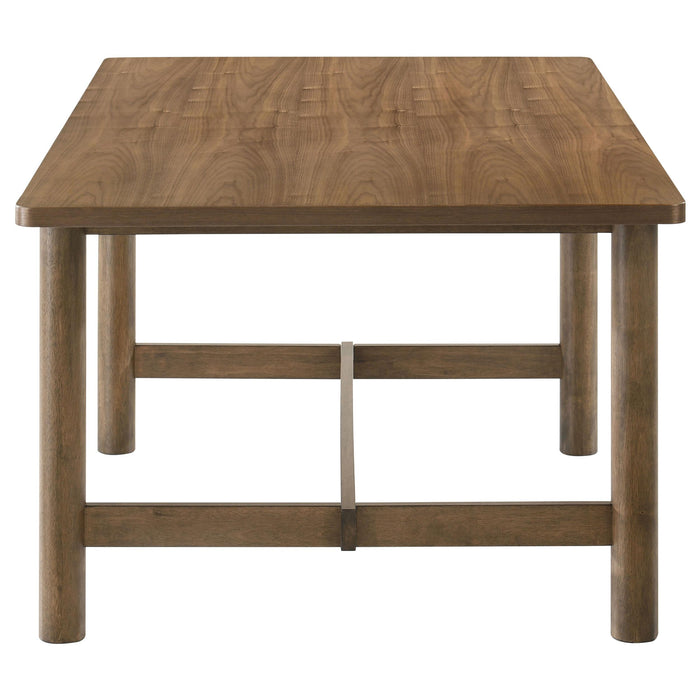 Crestmore 71-inch Rectangular Wood Dining Table Walnut - Visions in Furniture (La Mirada, CA)
