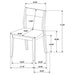 Almonte 7 Pc Dining Set - Visions in Furniture (La Mirada, CA)