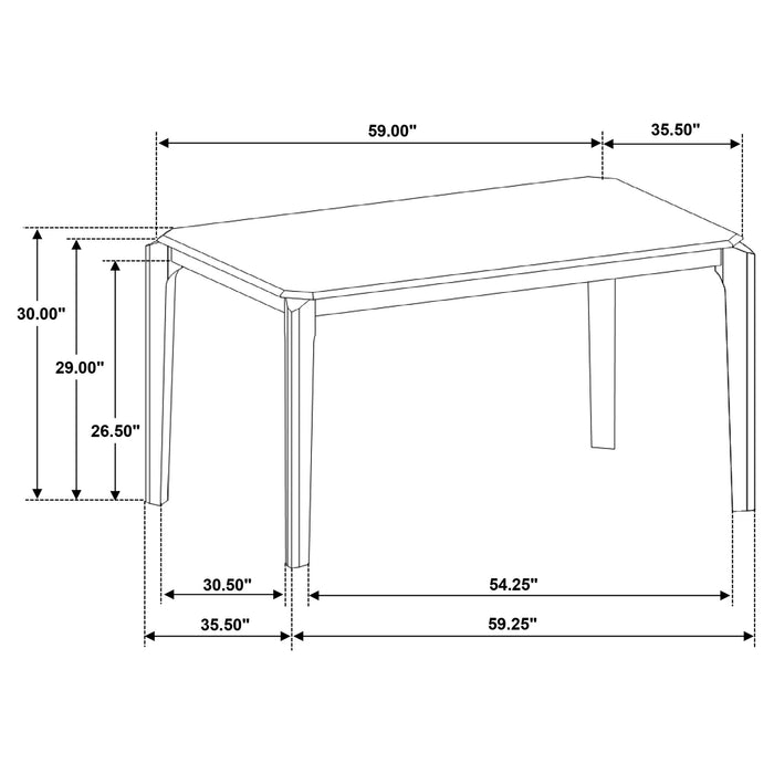 Almonte Dining Table - Visions in Furniture (La Mirada, CA)