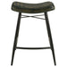 Bayu Leather Upholstered Saddle Seat Backless Counter Height Stool (Set of 2) - Visions in Furniture (La Mirada, CA)