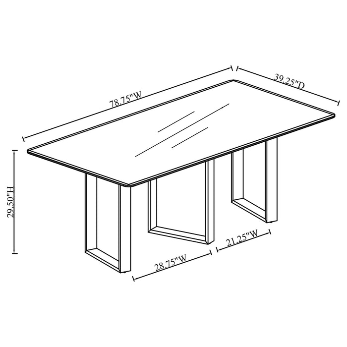 Desden Dining Table - Visions in Furniture (La Mirada, CA)