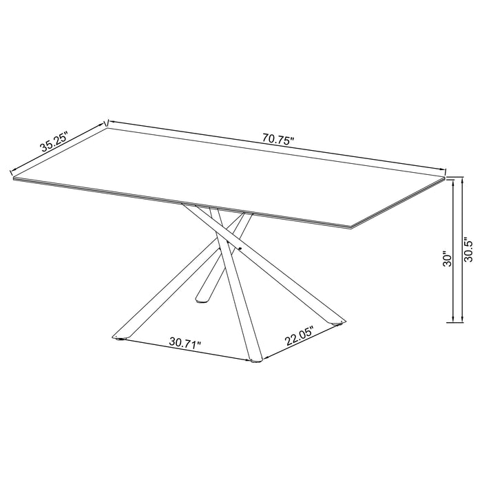 Carvell Dining Table - Visions in Furniture (La Mirada, CA)
