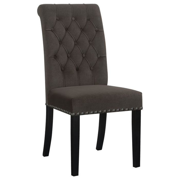 Alana Upholstered Tufted Side Chairs with Nailhead Trim (Set of 2) - Visions in Furniture (La Mirada, CA)