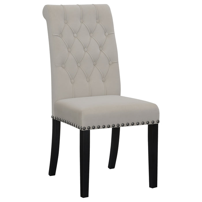 Alana Upholstered Tufted Side Chairs with Nailhead Trim (Set of 2) - Visions in Furniture (La Mirada, CA)