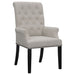 Alana Upholstered Tufted Arm Chair with Nailhead Trim - Visions in Furniture (La Mirada, CA)
