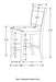 Dewey 5 Pc Counter Height Dining Sets - Visions in Furniture (La Mirada, CA)