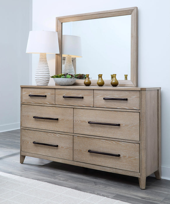 Parker House Breckenridge - Bedroom King Bed 2 Nightstands and Dresser with Mirror