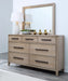 Parker House Breckenridge - Bedroom King Bed 2 Nightstands and Dresser with Mirror