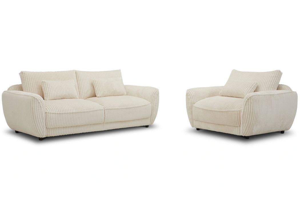 Parker Living Utopia - Mega Ivory Chair and A Half with Lumbar Pillow
