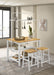 Edgeworth 3-piece Kitchen Island Counter Table Set White - Visions in Furniture (La Mirada, CA)