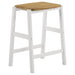 Edgeworth 3-piece Kitchen Island Counter Table Set White - Visions in Furniture (La Mirada, CA)