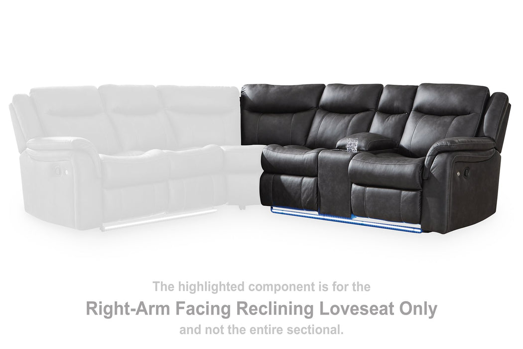 Sultan Meadow Reclining Sectional - Visions in Furniture (La Mirada, CA)