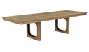 Parker House Escape - Dining 84 Inch Rectangular Extendable Table with Console and 8 Ladderback Chairs