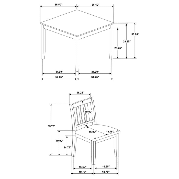 Parkwood 5 Pc Dining Sets - Visions in Furniture (La Mirada, CA)