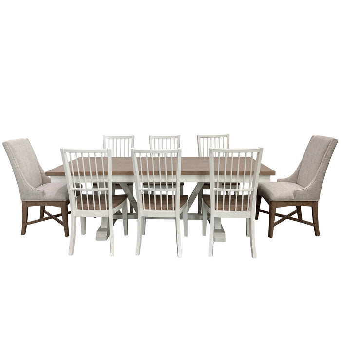 Parker House Americana Modern Dining 88 inch Trestle Extendable Dining Table