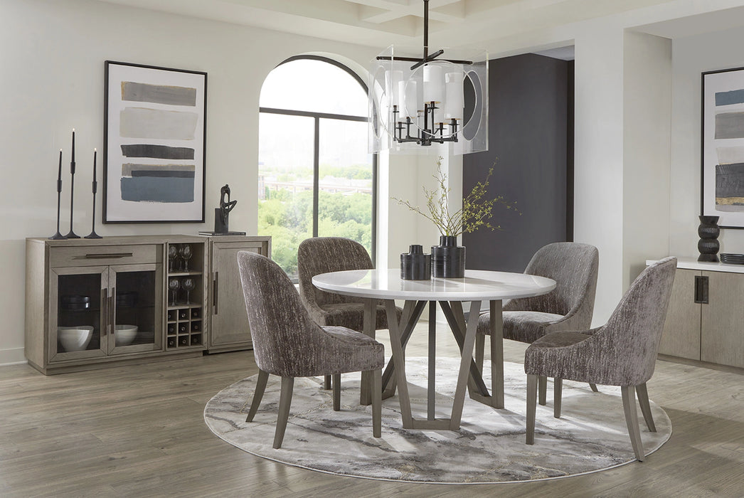 Parker House Pure Modern Dining 54 Inch Round Table with Wood Base