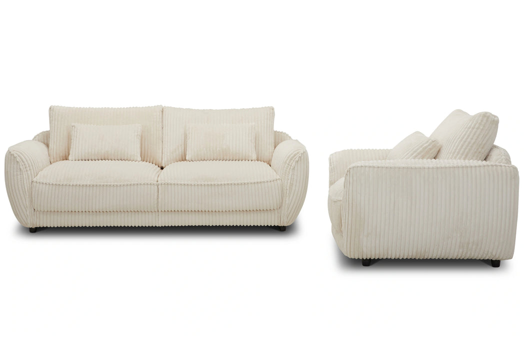 Parker Living Utopia - Mega Ivory 2 Seat Sofa with Lumbar Pillow