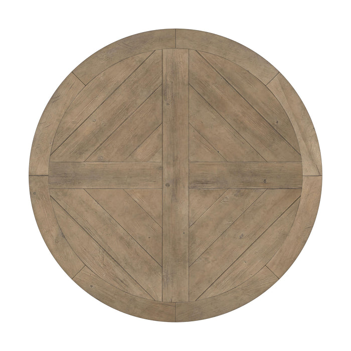 Florence 5-piece Round Dining Table Set Rustic Honey - Visions in Furniture (La Mirada, CA)