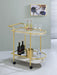 Desiree 2-tier Bar Cart with Casters Black - Visions in Furniture (La Mirada, CA)