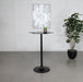 Keanu Pedestal Cloud-Shaped Top Bar Table Black - Visions in Furniture (La Mirada, CA)