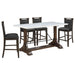 Aldrich 5 Pc Counter Height Dining Set - Visions in Furniture (La Mirada, CA)