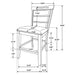 Aldrich 5 Pc Counter Height Dining Set - Visions in Furniture (La Mirada, CA)