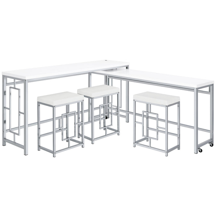 Jackson 5 Pc Counter Height Dining Set - Visions in Furniture (La Mirada, CA)