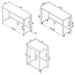 Hawes 4 Pc Counter Height Dining Set - Visions in Furniture (La Mirada, CA)