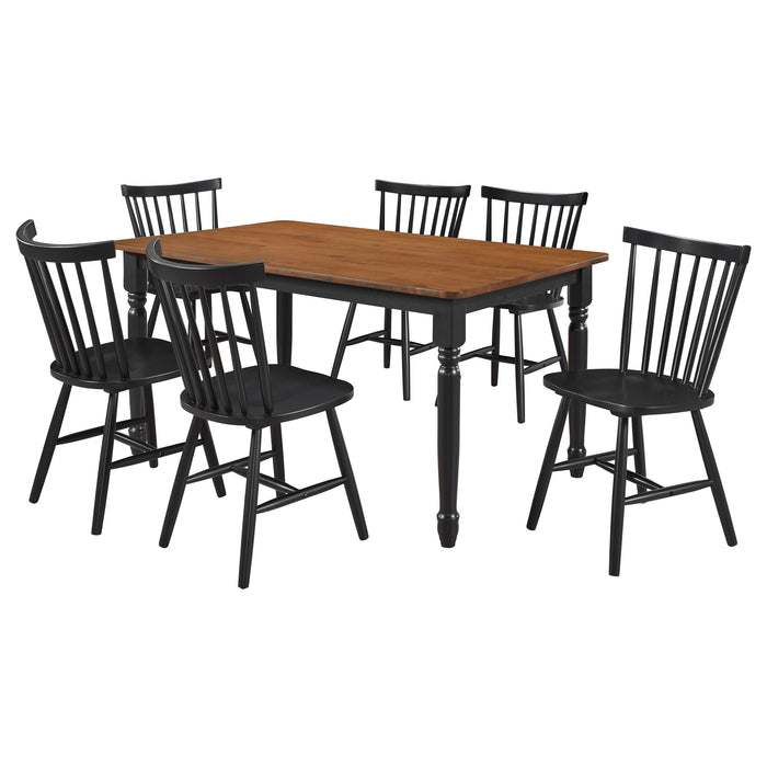Hollyoak 7 Pc Dining Set - Visions in Furniture (La Mirada, CA)