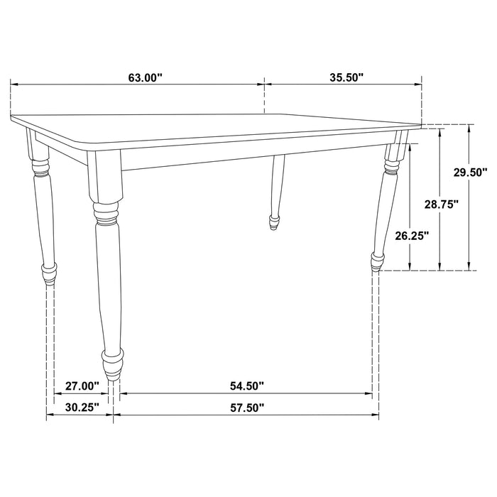 Hollyoak Dining Table - Visions in Furniture (La Mirada, CA)