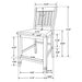 Sarasota Counter Height Dining Sets - Visions in Furniture (La Mirada, CA)