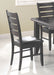 Dalila Ladder Back Side Chairs Cappuccino and Black (Set of 2) - Visions in Furniture (La Mirada, CA)