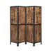 Deepika 4-panel Folding Screen Antique Nutmeg and Black - Visions in Furniture (La Mirada, CA)