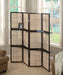 Iggy 4-panel Folding Screen with Removable Shelves Tan and Cappuccino - Visions in Furniture (La Mirada, CA)