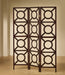 Vulcan 3-panel Geometric Folding Screen Tan and Cappuccino - Visions in Furniture (La Mirada, CA)