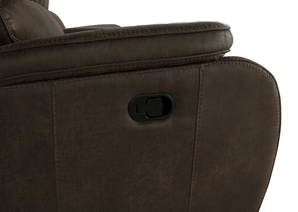 Brookings Glider Recliner-Brown