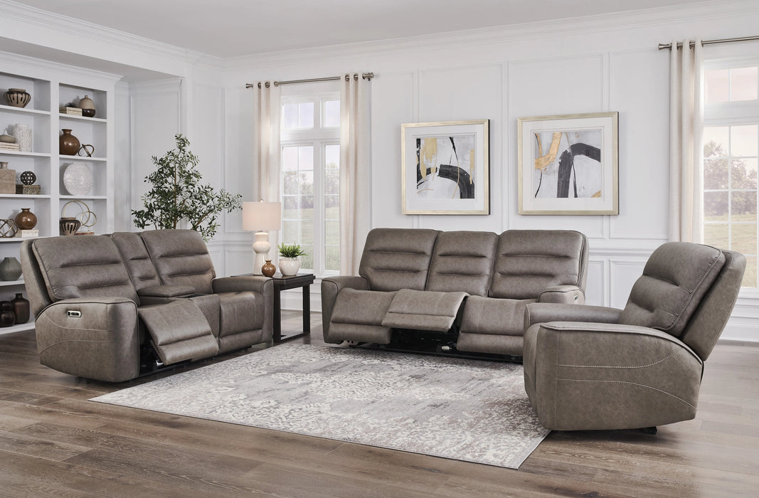 Parker Living Lawson - Sydney Brunette Zero Gravity Triple Power Reclining Sofa with Drop Down Table P2