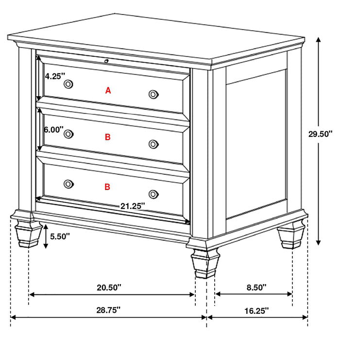 Sandy Beach 4 & 5 Piece Pc Bedroom Set Cal.King & E.King - Visions in Furniture (La Mirada, CA)