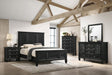 Sandy Beach 4 & 5 Piece Storage Bedroom Set with Sleigh Headboard E.King, Queen, & Cal.King - Visions in Furniture (La Mirada, CA)