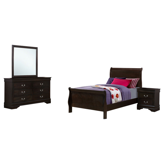 Louis Philippe 4 & 5 Piece Bedroom Sets Twin & Queen - Visions in Furniture (La Mirada, CA)