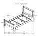 Louis Philippe 4 & 5 Piece Bedroom Sets Twin & Queen - Visions in Furniture (La Mirada, CA)